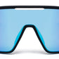 9081 RVC - One Piece Lens Plastic Shield Sunglasses with Color Mirrored Lens