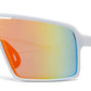 9081 RVC - One Piece Lens Plastic Shield Sunglasses with Color Mirrored Lens