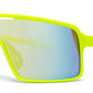 9081 RVC - One Piece Lens Plastic Shield Sunglasses with Color Mirrored Lens