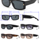 9088 - Rectangular One Piece Lens Women Plastic Sunglasses