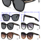 9091 - Plastic Square Butterfly Sunglasses