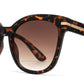 9091 - Plastic Square Butterfly Sunglasses