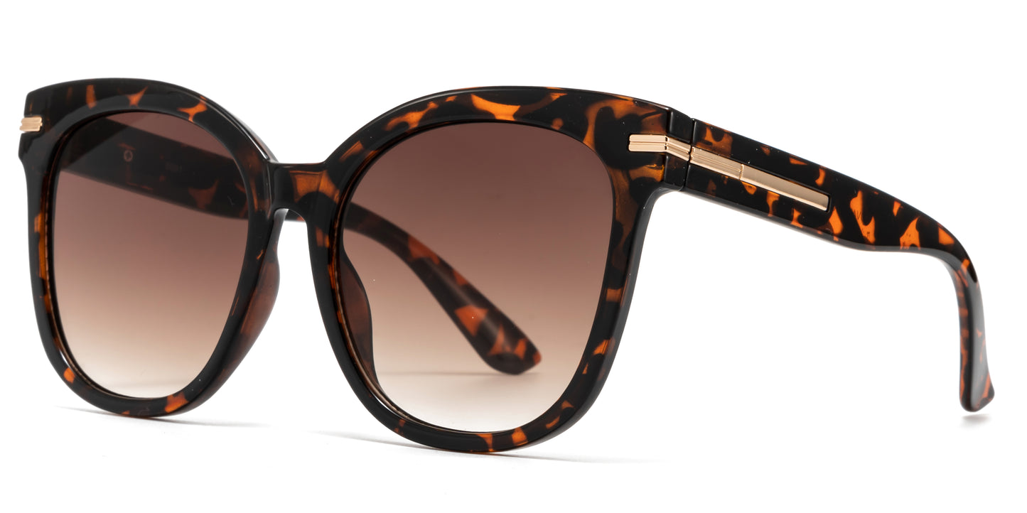 9091 - Plastic Square Butterfly Sunglasses