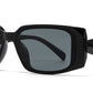 9095 - Rectangular Plastic Sunglasses