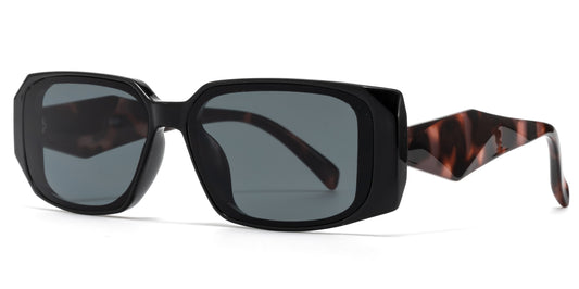 9095 - Rectangular Plastic Sunglasses
