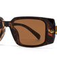 9095 - Rectangular Plastic Sunglasses