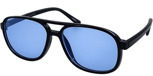 8133 Colors - Square Aviator Color Lens Plastic Sunglasses