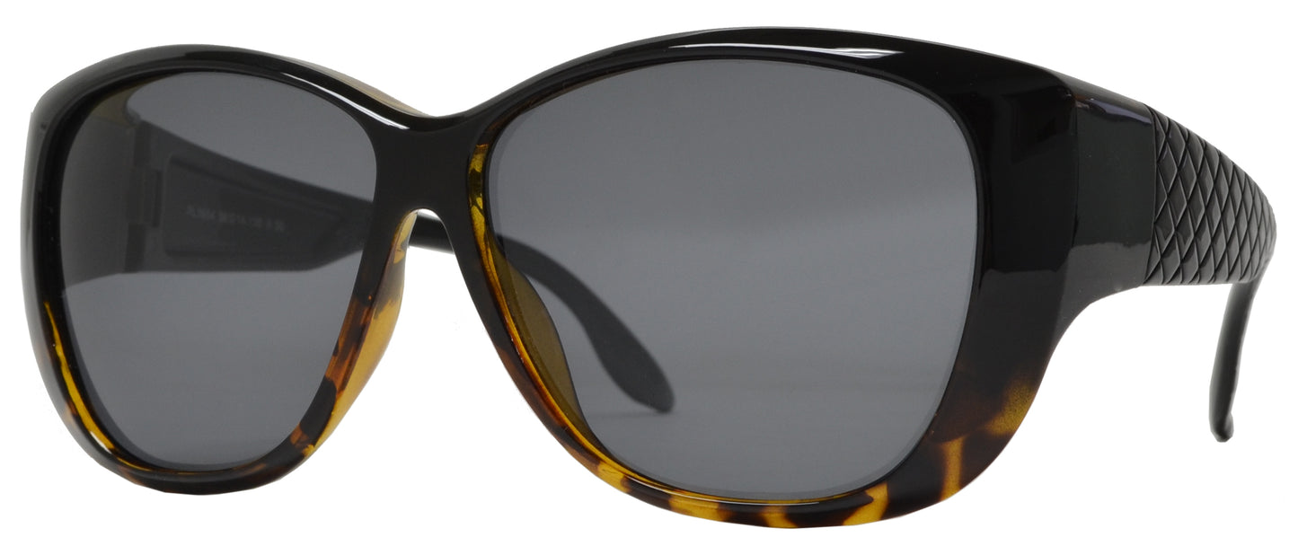 PL 7833 BX - Women's Cover Over 1.1 MM Polarized Sunglasses with Rhinestones