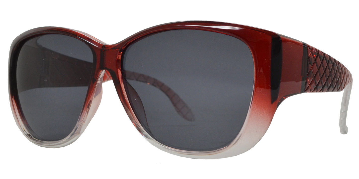 PL 7833 BX - Women's Cover Over 1.1 MM Polarized Sunglasses with Rhinestones