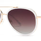 PL Hopper - Polarized Aviator Plastic Sunglasses