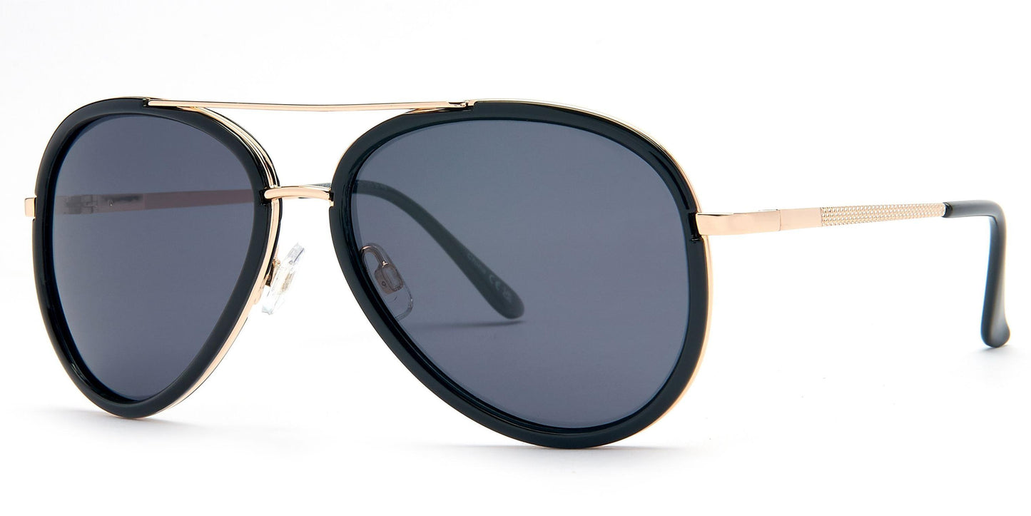 PL Hopper - Polarized Aviator Plastic Sunglasses