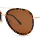 PL Hopper - Polarized Aviator Plastic Sunglasses