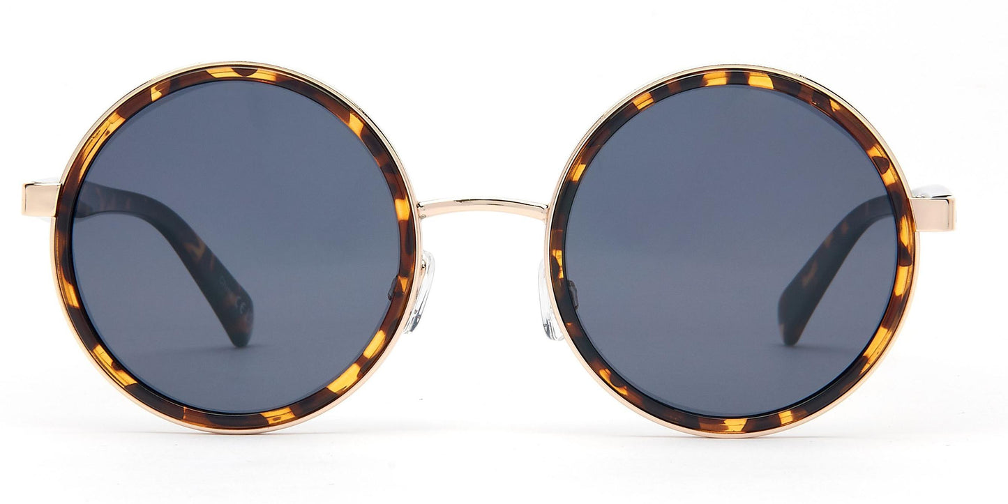 PL Theory - Polarized Round Plastic Sunglasses