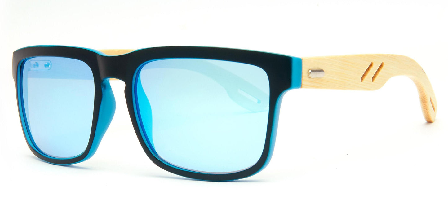 8020 Bamboo - Rectangular Bamboo Sunglasses