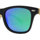 PL 2012 RVC - Polarized Bamboo Horn Rimmed Sunglasses with Color Mirror Lens