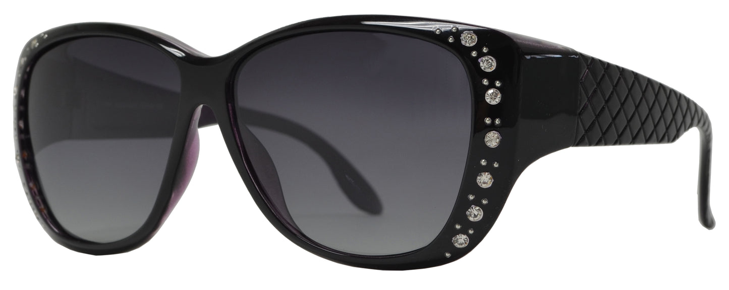 PL 7833 BX - Women's Cover Over 1.1 MM Polarized Sunglasses with Rhinestones