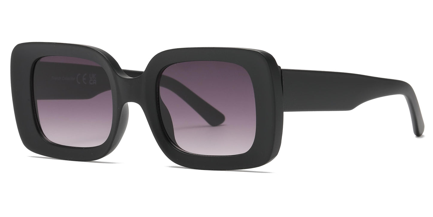 FC 5813 - Rectangular Plastic Sunglasses