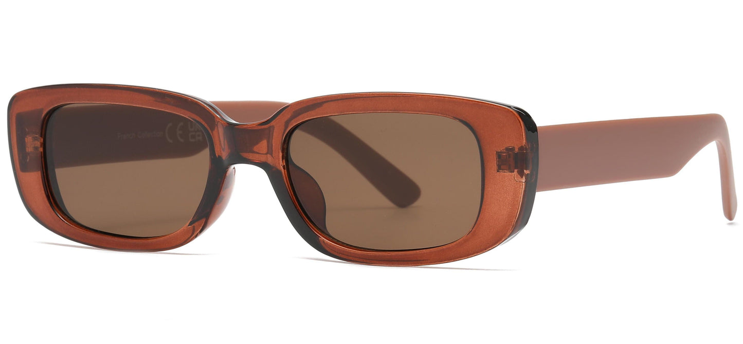 FC 5814 - Rectangular Plastic Sunglasses