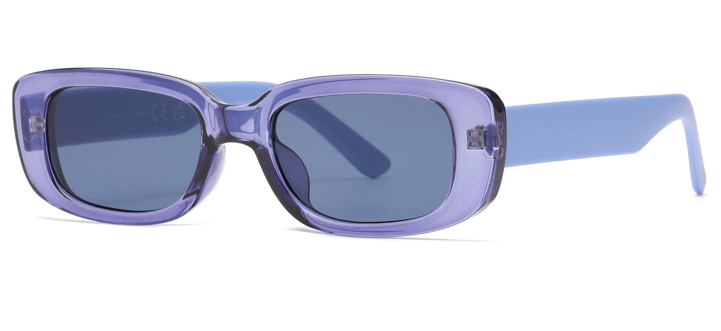 FC 5814 - Rectangular Plastic Sunglasses