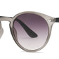 FC 5816 - Round Plastic Sunglasses with Keyhole Bridge
