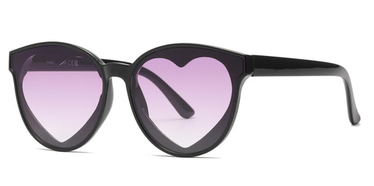 FC 5818 - Heart Plastic Sunglasses