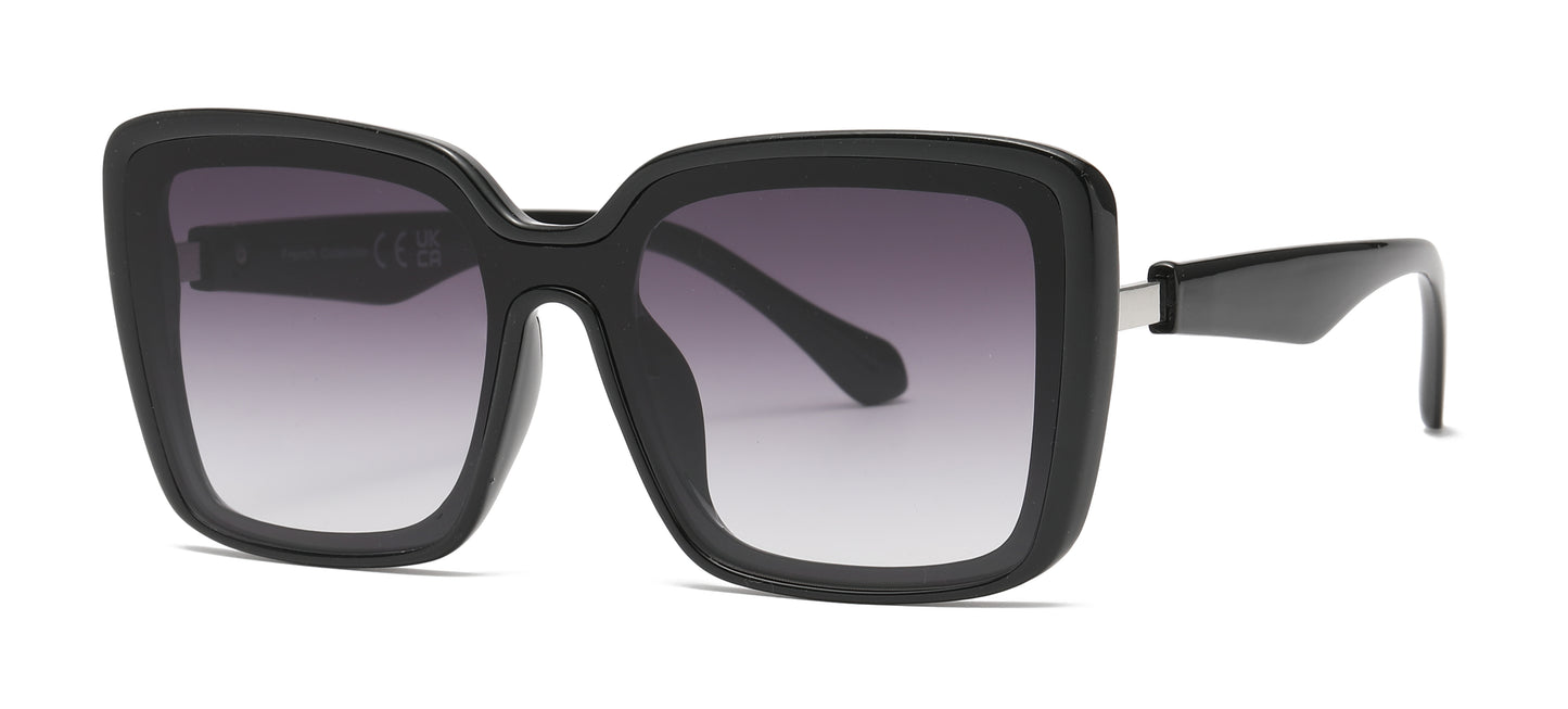 FC 5822 - One Piece Lens Square Butterfly Women Plastic Sunglasses