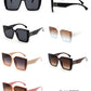 FC 5826 - Women Square Butterfly Plastic Sunglasses
