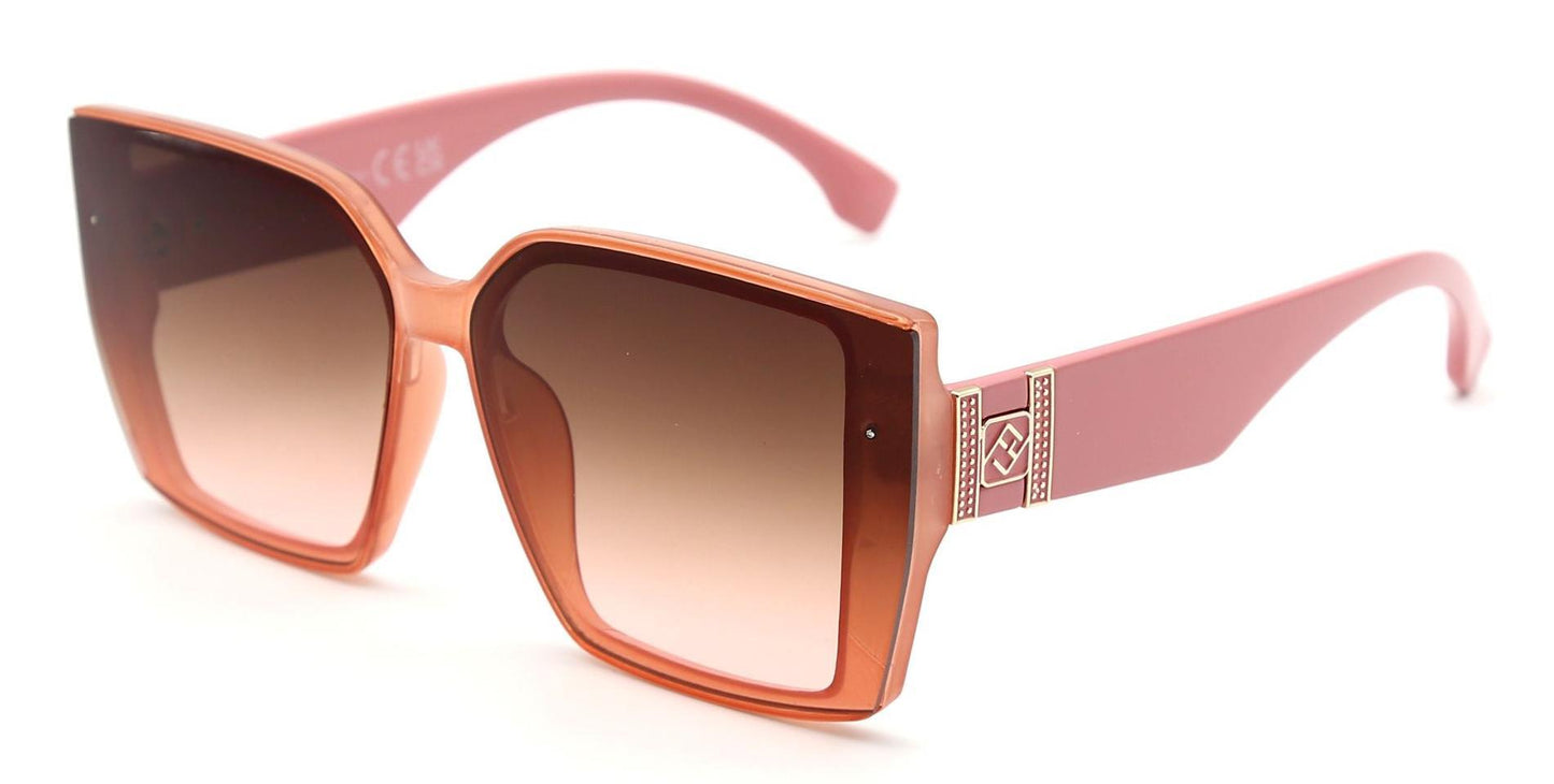 FC 5826 - Women Square Butterfly Plastic Sunglasses