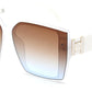 FC 5826 - Women Square Butterfly Plastic Sunglasses