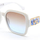 FC 5828 - Women Square Butterfly Plastic Sunglasses