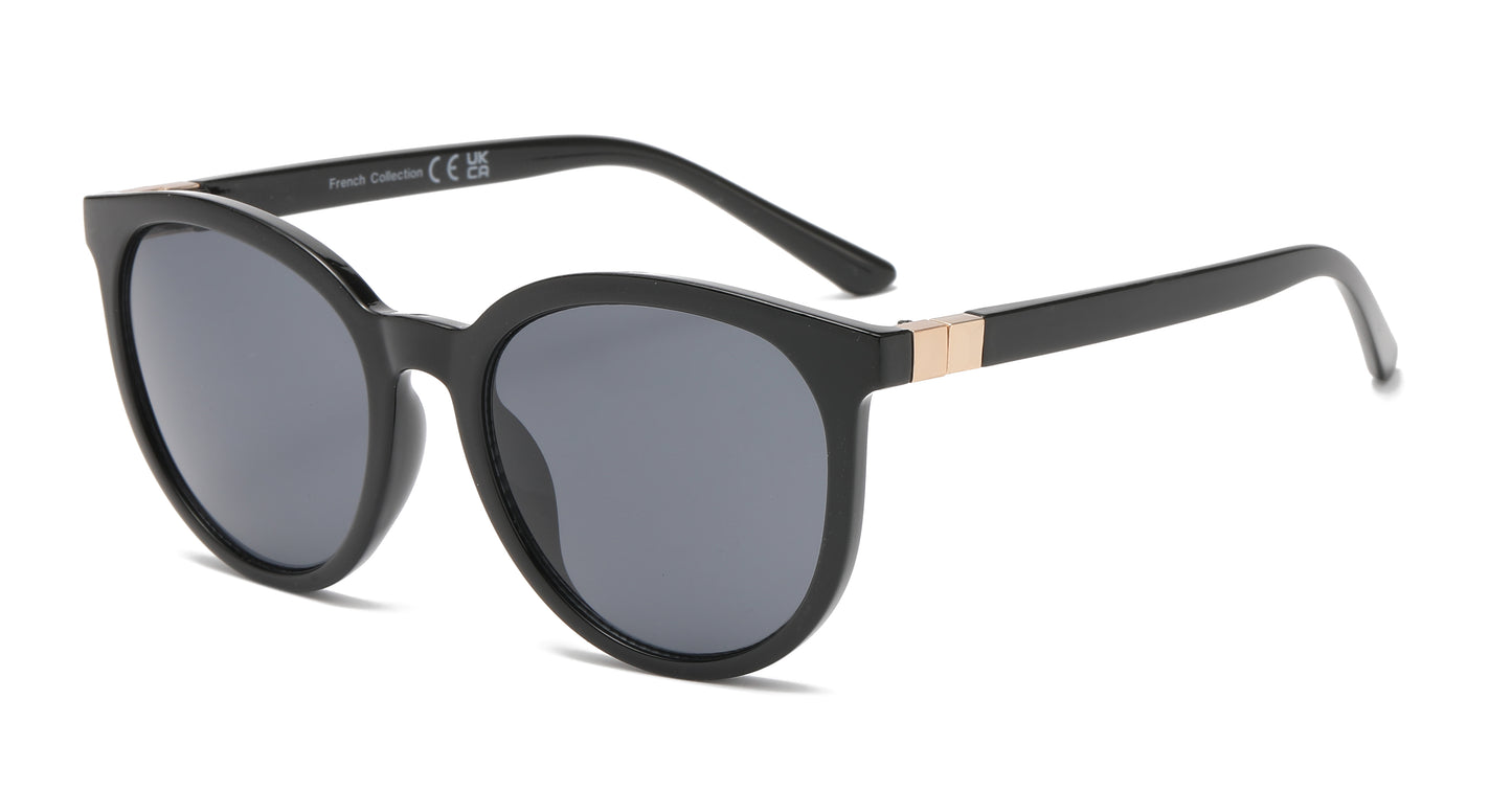 FC 5829 - Round Horn Rimmed Plastic Sunglasses