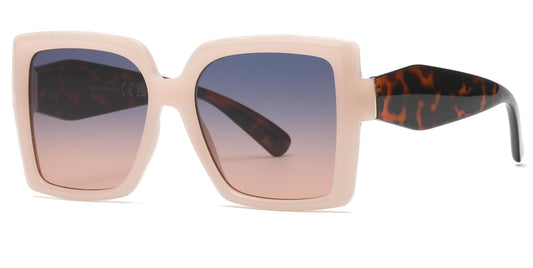 FC 5830 - Plastic Square Butterfly Sunglasses