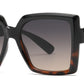 FC 5830 - Plastic Square Butterfly Sunglasses