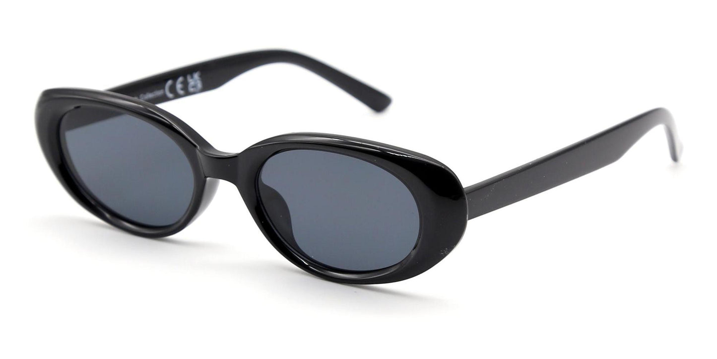 FC 5833 - Round Small Cat Eye Plastic Sunglasses