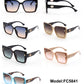 FC 5841 - Classic Butterfly Square Plastic Sunglasses