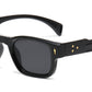 FC 5847 - Small Rectangular Thick Frame Plastic Sunglasses