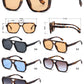 FC 5850 - Square Flat Top Aviator Plastic Sunglasses