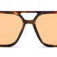 FC 5850 - Square Flat Top Aviator Plastic Sunglasses