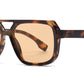FC 5850 - Square Flat Top Aviator Plastic Sunglasses