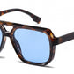 FC 5850 - Square Flat Top Aviator Plastic Sunglasses