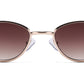 FC 5853 -  Small Modern Cat Eye Metal Sunglasses