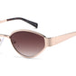 FC 5853 -  Small Modern Cat Eye Metal Sunglasses