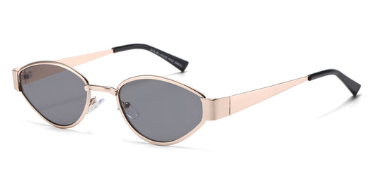 FC 5853 -  Small Modern Cat Eye Metal Sunglasses