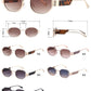 FC 5854 - Metal Geometric Classic Sunglasses