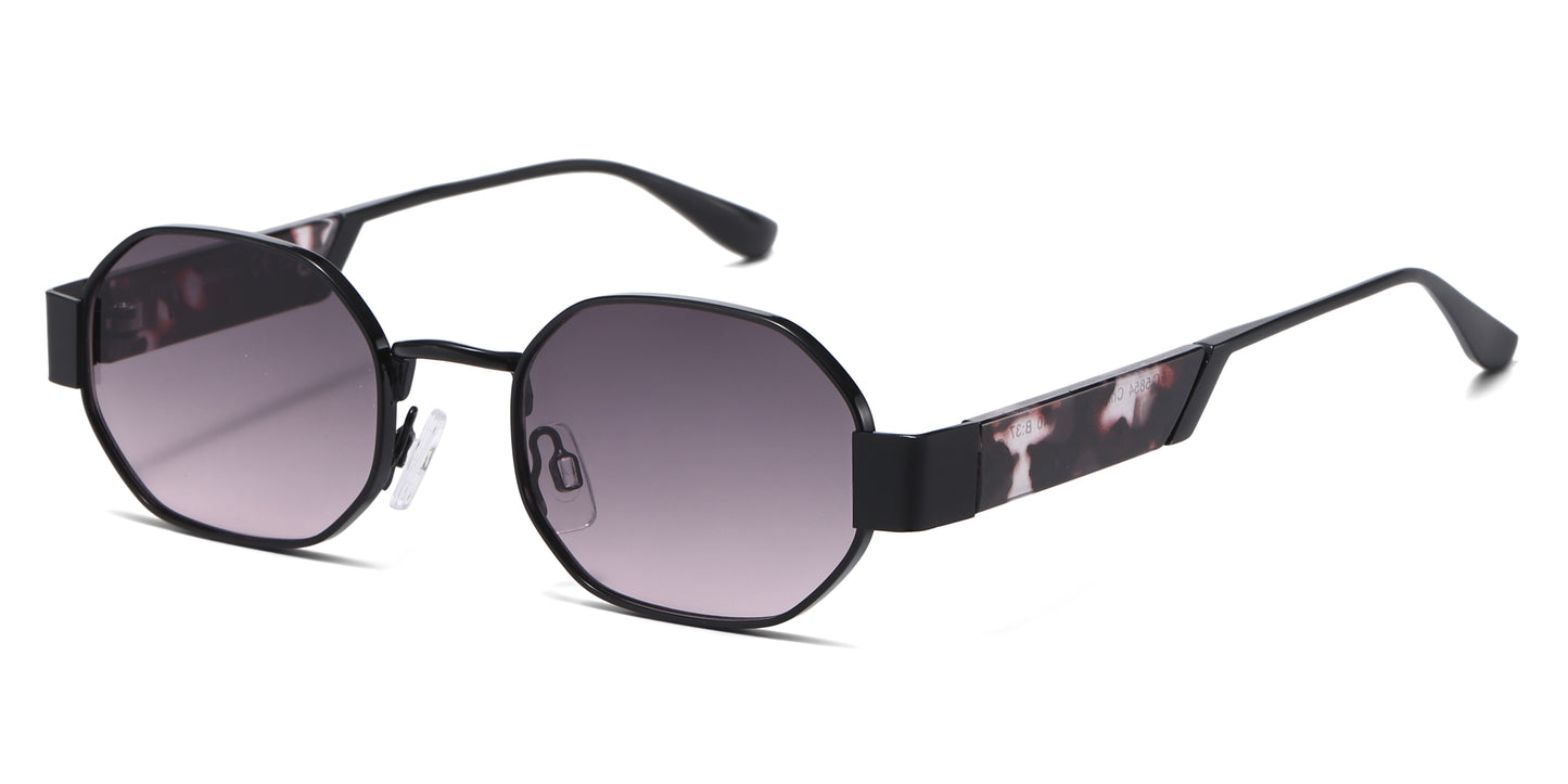 FC 5854 - Metal Geometric Classic Sunglasses