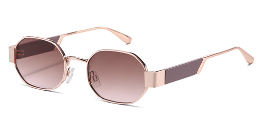 FC 5854 - Metal Geometric Classic Sunglasses