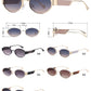 FC 5855 - Oval Fashion Metal Sunglasses