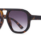 FC 5860 - Fashion Square Brow Bar Plastic Sunglasses