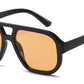 FC 5860 - Fashion Square Brow Bar Plastic Sunglasses