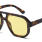 FC 5860 - Fashion Square Brow Bar Plastic Sunglasses